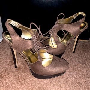 Taupe Heels Just Fab
